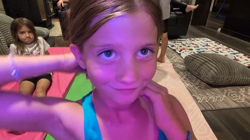 Cousin crew bridge challenge #family #cousins #stretching