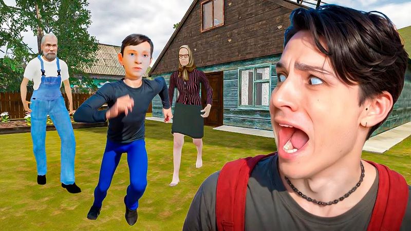 СКУЛБОЙ В ГОСТЯХ У ЗЛОЙ БАБКЕ С ДЕДОМ! АНИМЕ СЕРИАЛ ПРО SCHOOLBOY RUNAWAY!