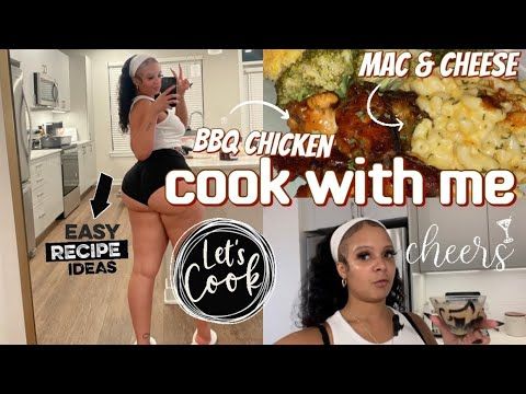 COOK WITH ME | ☕️ ESPRESSO MARTINIS 👀😳🍸🤭 | BBQ CHICKEN | MAC & CHESSE | MY SPECIAL CORNBREAD 😋