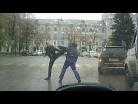 Разборки и драки на дороге.