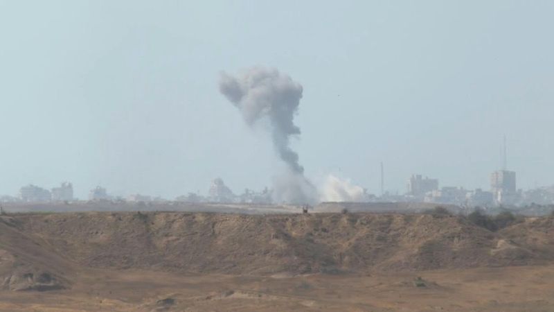 Smoke billows over central Gaza Strip | AFP