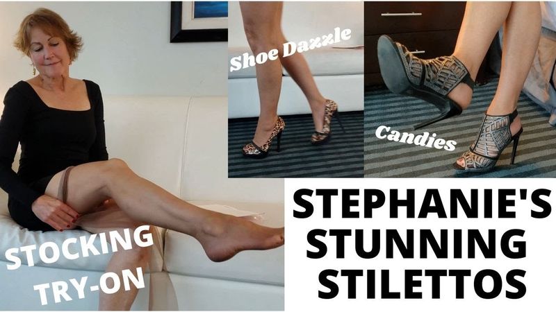 ANOTHER PANTYHOSE & STILETTO HEELS TRY ON.  FUN, FASHIONABLE, & A LITTLE SEXY.