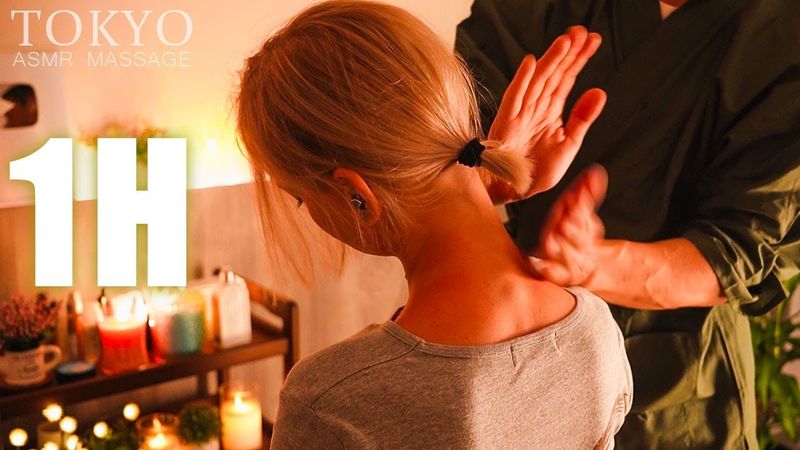 ASMR 睡眠用・作業用の1時間がっつりマッサージ | ヘッドマッサージ・肩揉み