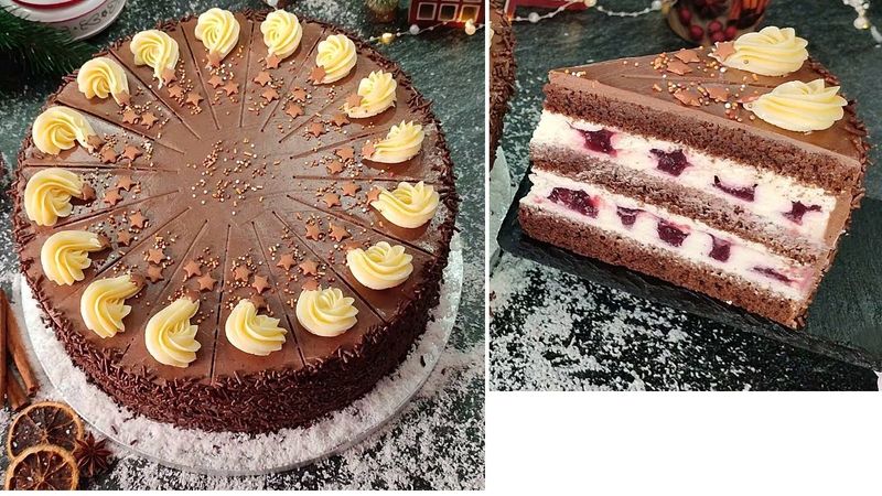 A luxurious Cake for the winter holidays! A noble, fragrant and very light-tasting cake!