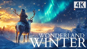 ❄️ Experience AI WINTER WONDERLAND in 4K Ultra HD with Calming Music!