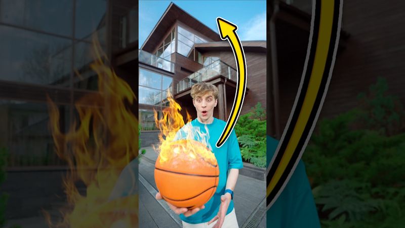 Over the House Fireball Dunk!