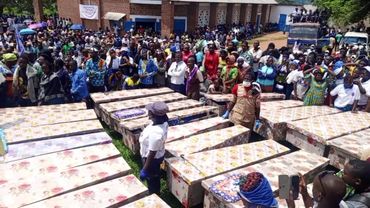 Funeral of victims of rebel attack in DR Congo that killed dozens | AFP