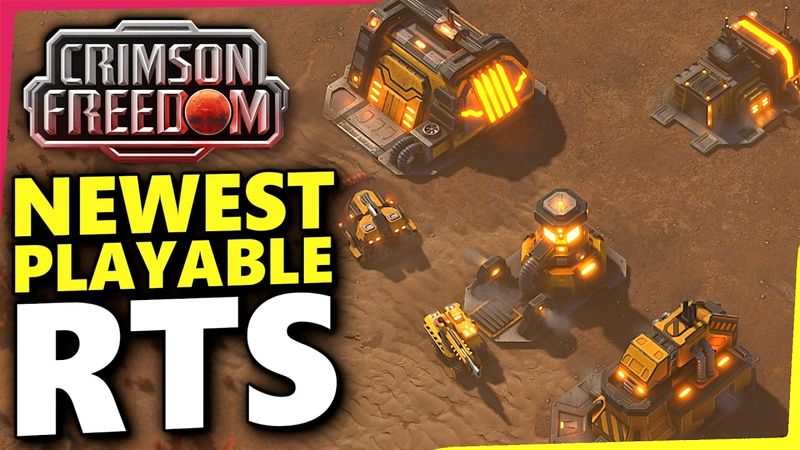 New RTS game with potential! Gameplay from Crimson Freedom's open Playtest on Steam in 2025!