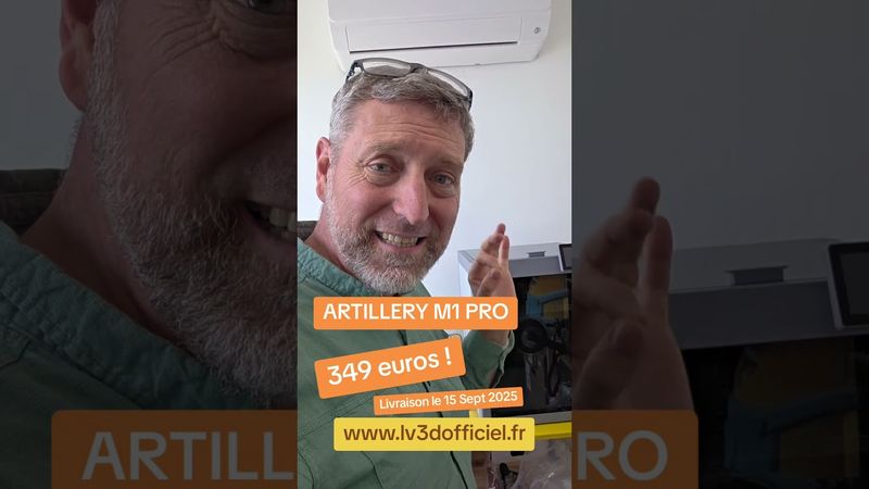 ARTILLERY M1 PRO EN RUPTURE DE STOCK chez LV3D. #lv3d #3dprinting #3d #imprimante3d #artillerym1pro