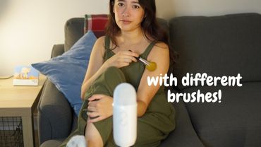 ASMR Body Brushing All Over 🪥 (clothes, skin, face, teeth, hair)