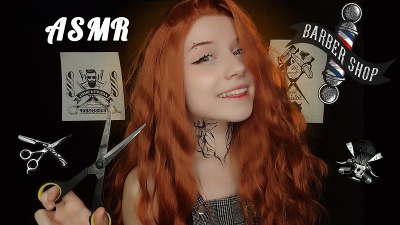 АСМР Твоя подруга-барбер сделает тебе стрижку✂️💇‍♂️💈Ролевая игра // Barbershop 🌿 // Haircut ASMR SUB