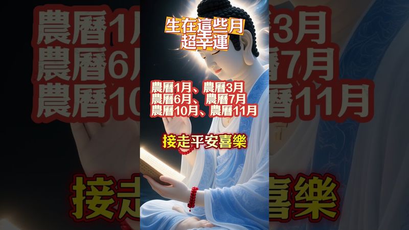 出生在這些農曆月，平安喜樂財運旺！接了，轉發，錢財擋不住！#生肖 #十二生肖 #運勢