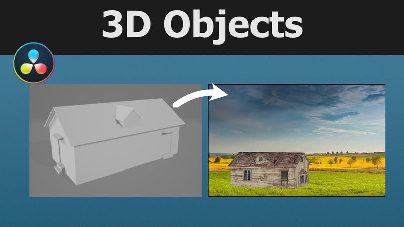 How to add 3D models to a scene in Fusion | DaVinci Resolve Fusion 16 Beginner Tutorial