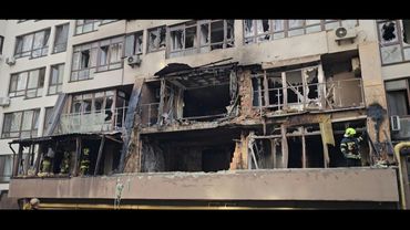 Buildings damaged in Ukraine's capital after overnight strikes | AFP