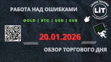 🍰American Cake • 20.01.2026 • Обзор торгового дня • EUR USD GOLD BTC • LiT | LiAHiM TRADiNG