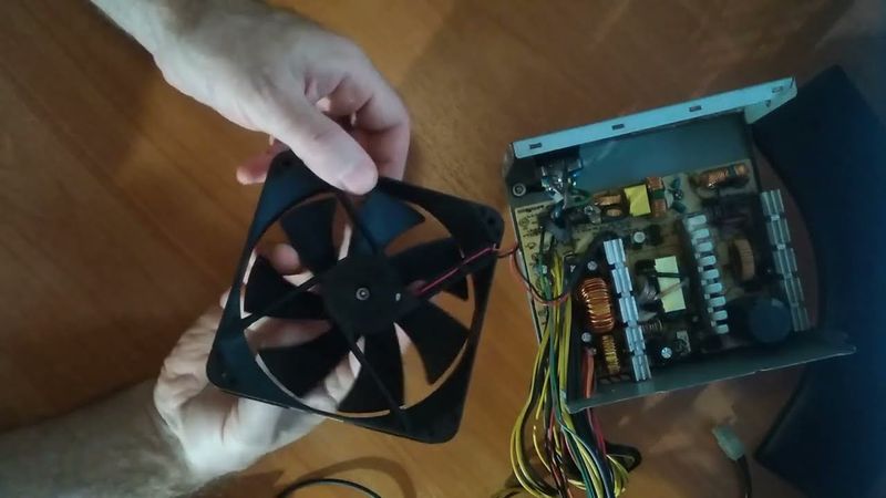 Ремонт блока питания, когда не вращается вентилятор