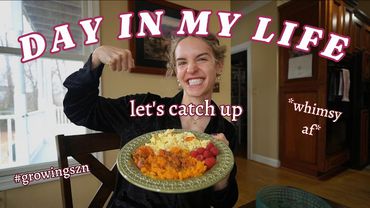 Grow & Glow w Me- skincare routine, fdoe, glute day, grocery shopping, updates, "recipes" + more!