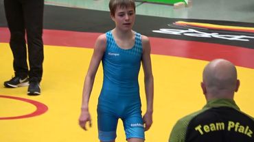Wrestling / Ringen, DM 2023, Jugend A, 42 kg, Freestyle, Löwer - Völk
