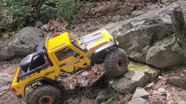 Two 1/8 EMO X mountain clawling