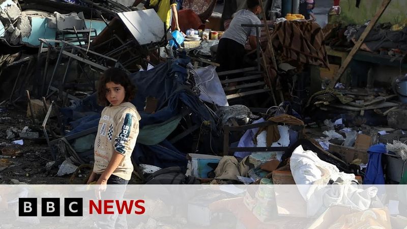 Israeli strike kills dozens sheltering in Gaza school, officials say | BBC News