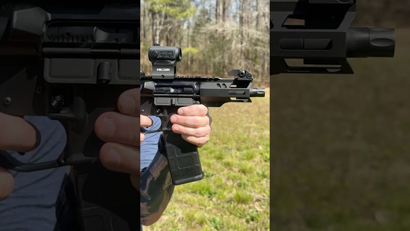 Shorty AR Fifteen with 5 inch barrel #pewpewlife #pewpew #airsoft #everydaycarry #shorts