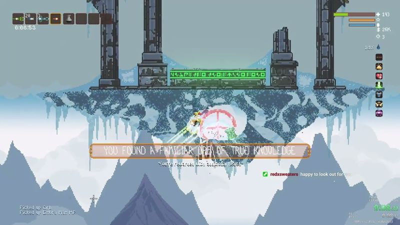 Noita 33 orbs speedrun 30:50 (random seed)