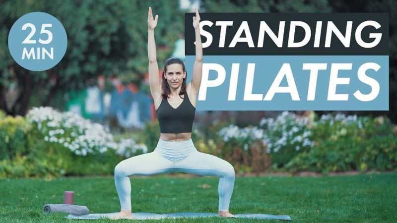 Standing Pilates Flow 25 🌞🧍 Keine Matte? Kein Problem! :)