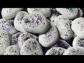 Gray Glittery Chalk Stones