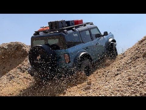 1/10 Scale TRAXXAS TRX4 FORD NEW BRONCO 2021 Sand Slope Off-road Driving 4X4 RC Car