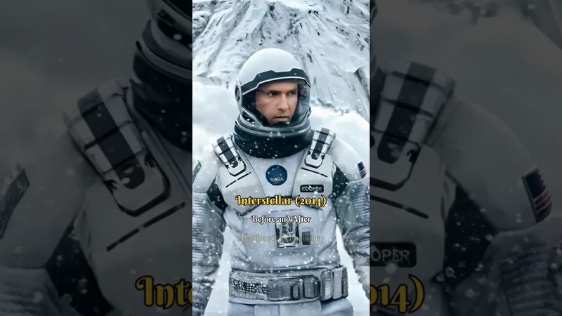 Before and After - Interstellar (2014) #shorts #viralvideo #interstellar #beforeandafter