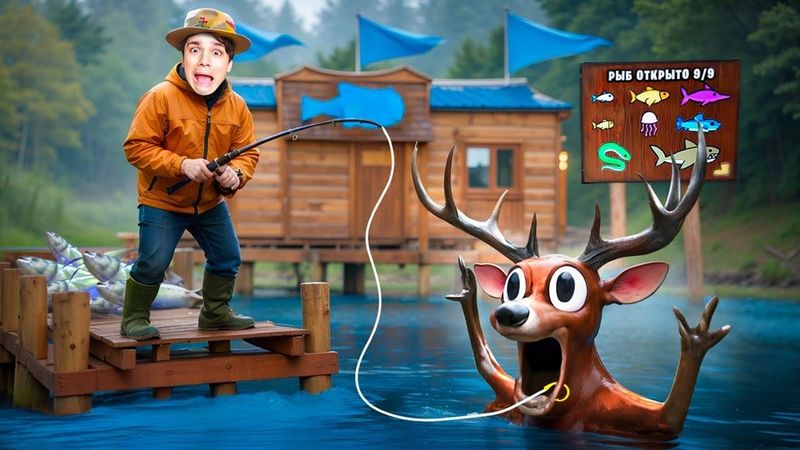 ОЛЕНЬ ДУРЕЕТ ОТ ЭТОЙ ПРИКОРМКИ!😱 СЛОВИЛ ВСЕ ВИДЫ РЫБ В 99 НОЧЕЙ В ЛЕСУ ROBLOX!🎣