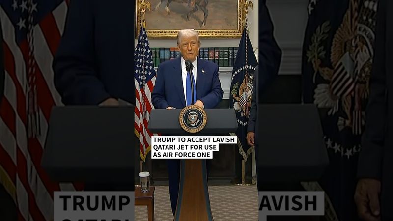 Trump hails Air Force One 'gift' after Qatari luxury jet reports | AFP #shorts