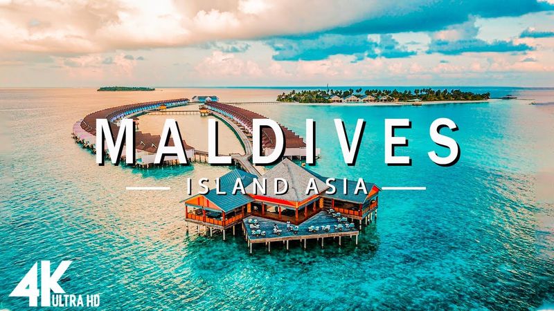FLYING OVER MALDIVES (4K UHD)- Relaxing Music Along With Beautiful Nature Videos - 4K Video Ultra HD