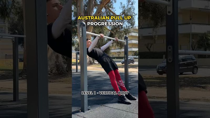 Follow this AUSTRALIAN PULL UP progression 💪🏻 #calisthenics #workout