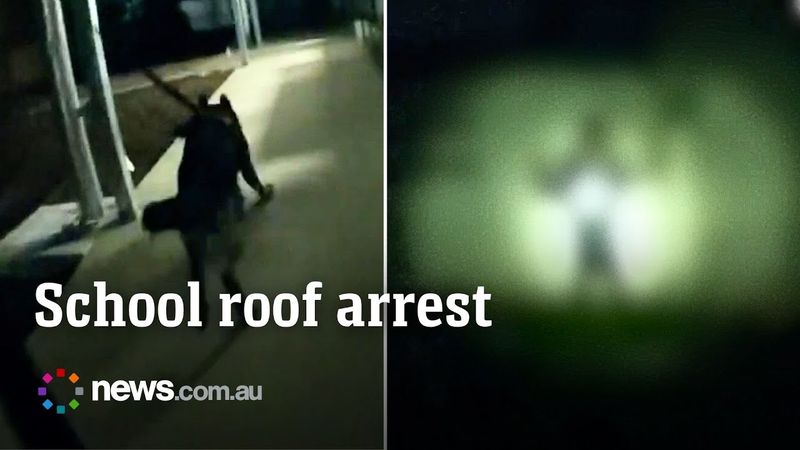 Cop unleashes on kids arrested on school roof