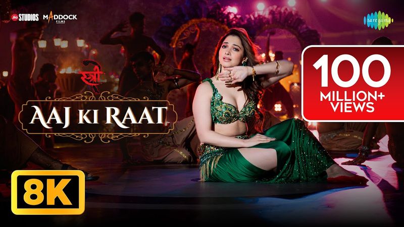 Aaj Ki Raat - 8K Video | Stree 2 | Tamannaah Bhatia, Rajkummar Rao, Sachin-Jigar, Madhubanti B,Divya