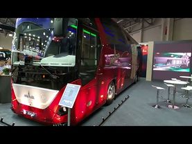 Новый туристический автобус из Беларуси - рассматриваем МАЗ-351047