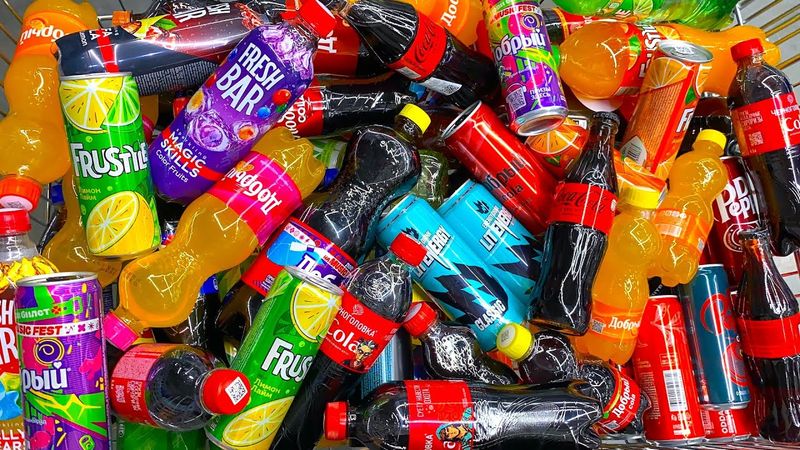 Много Вкусняшек и Сладости 🤩! Shopping Coca Cola, Dr. Pepper, Fanta, Sprite.Shopping a lot of candy