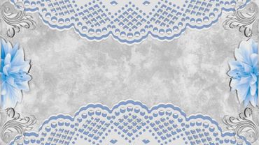 *** ФУТАЖ для ВИДЕО *** /Фон с кружевами и синими цветами/ ***