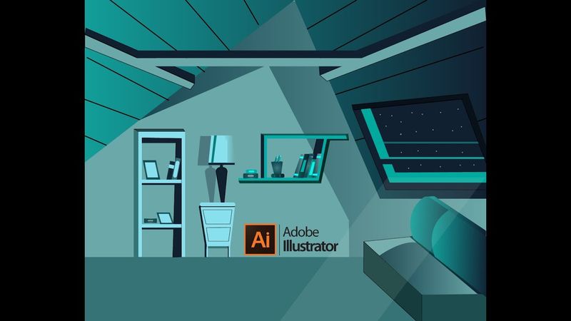 Drawing Landscape Room -Adobe Illustrator Tutorial