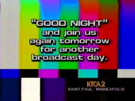 KTCA Channel 2 PBS - Last Sign-Off of the 1980s (or the first of the 1990s)