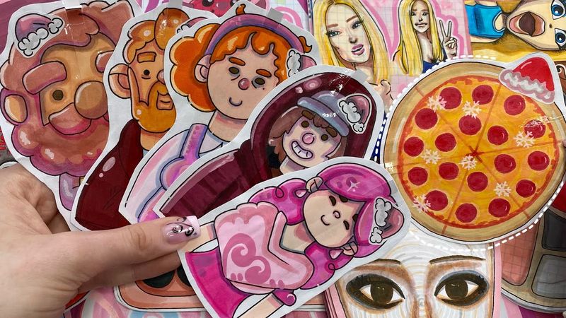 🍕Хорошая пицца Отличная пицца💗Бумажные Сюрпризы||распаковка