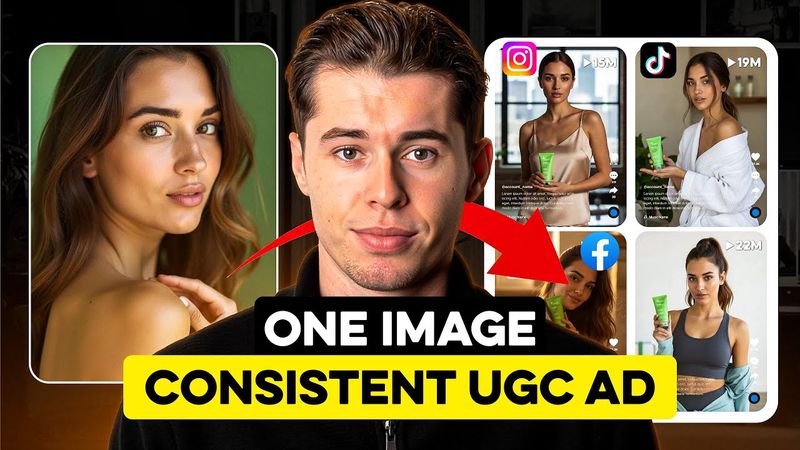 Create Realistic AI Ads from One Single Image (Consistent Character + Products)