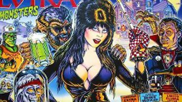 Porn Star Plays Elvira Pinball Game!