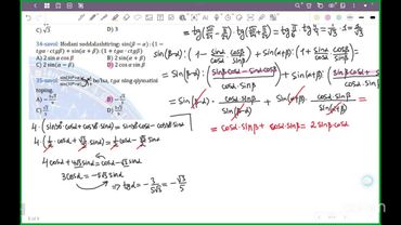 Trigonometriya Testlar Tahlili