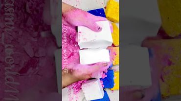 Creamy Soft #relax #rainbowsoap #asmrtriggers #crunchycrumbles #oddlysatisfying #crushingtime