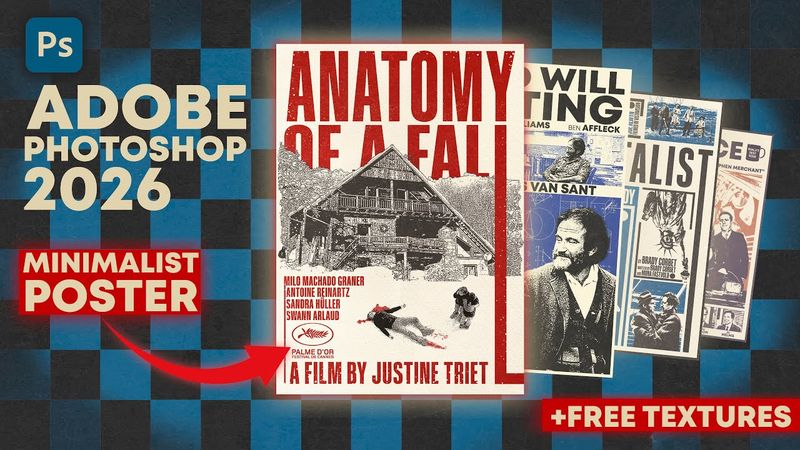 CÓMO DISEÑAR POSTERS MINIMALISTAS DESDE CERO (PRINCIPIANTES) / TUTORIAL PHOTOSHOP 2026