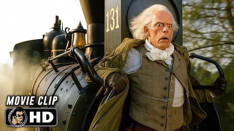 Climactic Train Scene | BACK TO THE FUTURE III (1990) Movie CLIP HD