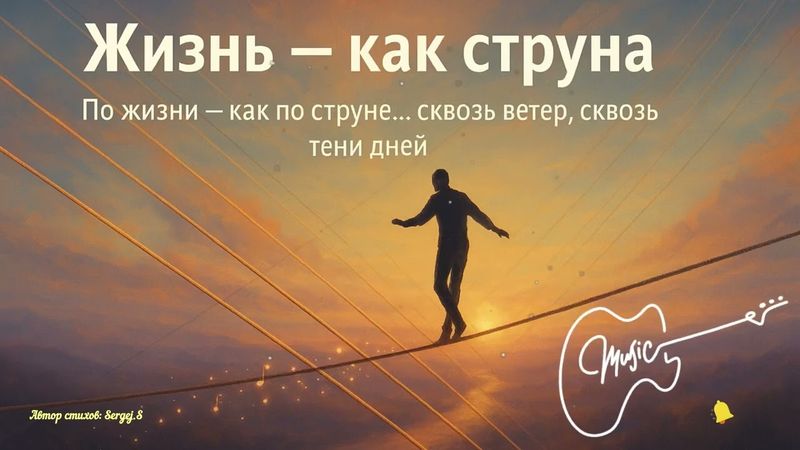 Жизнь как струна 🎵 Что если твоя жизнь — это музыка?