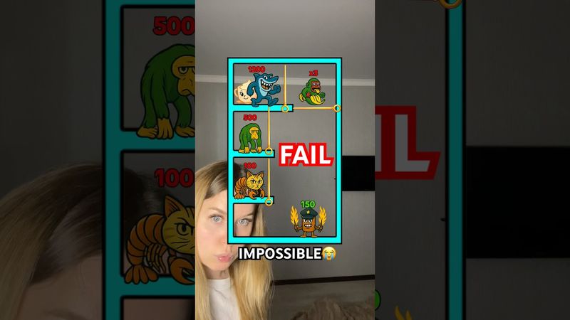 Brainrot Animals Challenge🐒🥑IMPOSSIBLE😭#shorts